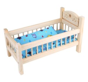 small foot Drevené hračky postieľka pre bábiky prírodná - poškodený obal