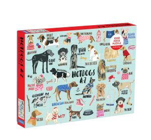 Mudpuppy Puzzle Hot dogs A-Z 1000 dielikov