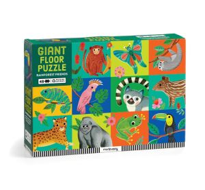 Mudpuppy Veľké podlahové puzzle Kamaráti z dažďového pralesa 48 dielikov