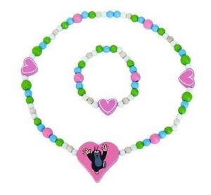 Detoa Náhrdelník a náramok Krtek a srdiečka