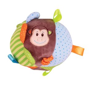 Bigjigs Baby Textilné aktívne gule opička Cheeky