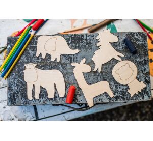 BeWooden Maľuj a obkresluj - Divočina