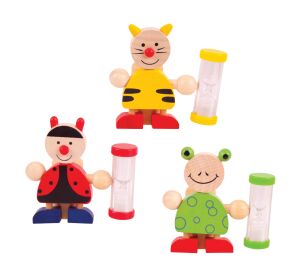 Bigjigs Toys Stojanček na kefku s presýpacími hodinami 1 ks