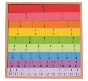 Bigjigs Toys Didaktická tabuľka Zlomky