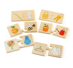 Bigjigs Toys Didaktické puzzle Čo k sebe patrí