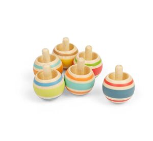 Bigjigs Toys Drevený vĺčik s prúžkami 1 ks