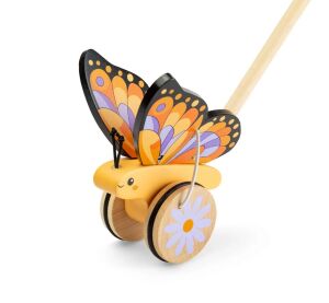 Bigjigs Toys Drevený jazdík Motýlik