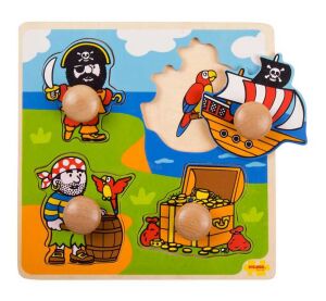 Bigjigs Toys Vkladacie puzzle piráti