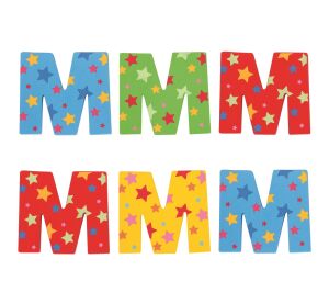 Bigjigs Toys Hviezdičkové písmenko M