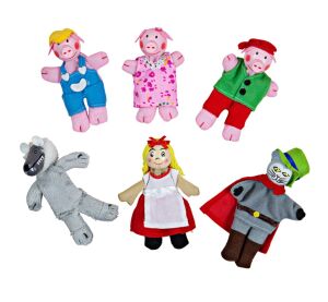 Bigjigs Toys Prstoví maňušky rozprávkové postavičky