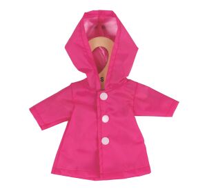 Bigjigs Toys Ružový kabátik pre bábiku 28 cm