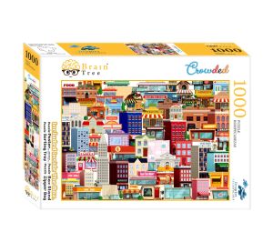 Brain Tree Puzzle Preplnené mesto 1000 dielikov