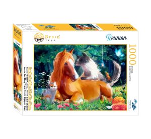 Brain Tree Puzzle Stretnutie zvierat 1000 dielikov