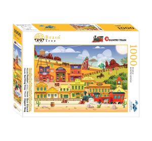 Brain Tree Puzzle Westernovým vlakom 1000 dielikov