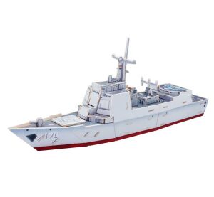 RoboTime 3D drevená skladačka Útočná loď Destroyer