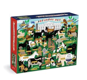 Galison Puzzle Prezidentskí maznáčikovia 2000 dielikov