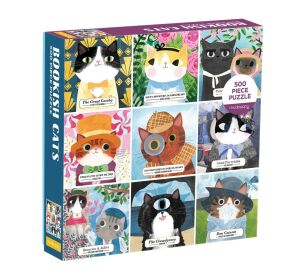 Mudpuppy Puzzle Bookish Cats 500 dielikov
