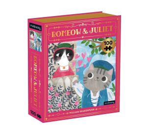 Mudpuppy Puzzle Romeow & Juliet Bookish Cats 100 dielikov