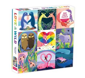 Mudpuppy Rodinné puzzle Láska v divočine 500 dielikov