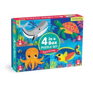Mudpuppy Puzzle Oceán sada 4 v 1