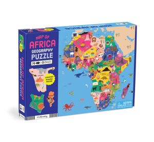 Mudpuppy Zemepisné puzzle Mapa Afriky 70 dielikov
