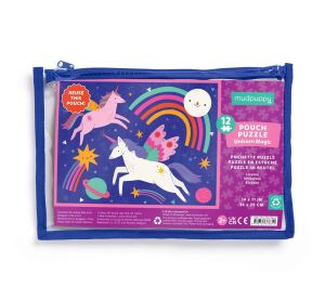 Mudpuppy Puzlle Jednorožec Magic v taštičke 12 dielikov