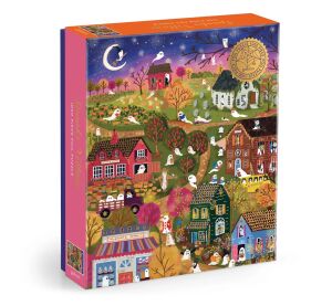 Galison Fóliové puzzle Joy Laforme Strašidelná dedinka 1000 dielikov