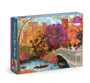 Galison Puzzle Jeseň na moste Bow Bridge Joy Laforme 1000 dielikov