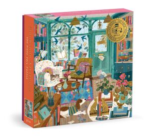 Galison Fóliové puzzle Popoludní v kníhkupectve 500 dielikov