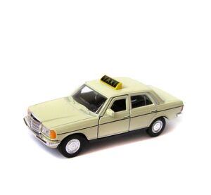Welly Mercedes Benz E-Class (230E) W123 TAXI 1:34 krémový