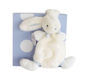 Doudou Darčeková sada - Plyšový zajačik modrý 26 cm