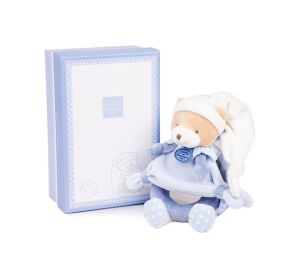 Doudou Darčeková sada - Plyšová hrkálka medvedík 19 cm