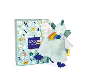 Doudou Darčeková sada - Plyšový muchláčik dinosaurus zelený 25 cm