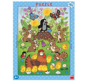 Dino Papierové puzzle Krtko a Veľká noc 40 dielikov