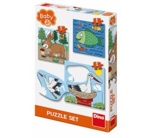 Dino Puzzle Zvieratká: Kde žijú