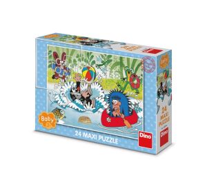 Dino Puzzle Krtko vo vode 24 dielikov maxi