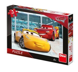 Dino Puzzle Cars 3: Príprava 48 dielikov