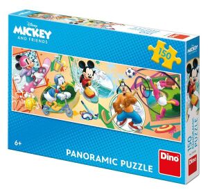 Dino Puzzle Mickey s kamarátmi športujú 150 dielikov