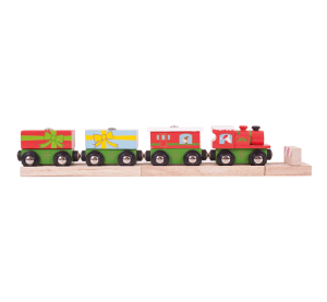Bigjigs Rail Vianočny vláčik + 3 koľaje