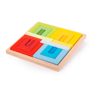 Bigjigs Toys Drevené skladacie tvary