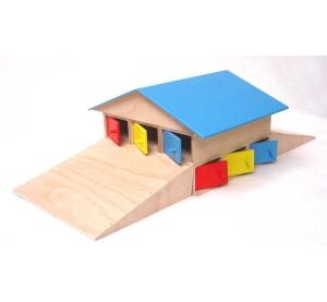 Drevená garáž pre 12 áut