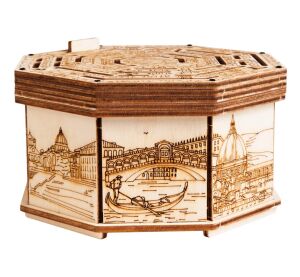 EscapeWelt Drevený hlavolam Secret Maze Box