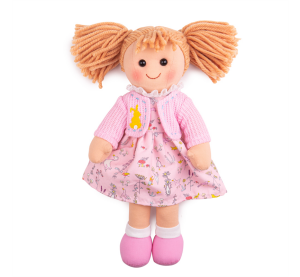 Bigjigs Toys Látková panenka Ella 34 cm