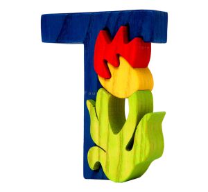 Fauna Abeceda písmenko T tulipán