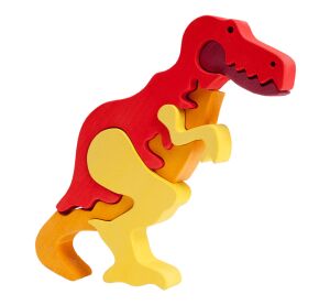 Fauna Drevené vkladacie puzzle z masívu T .rex