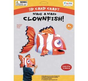 Fiesta Crafts Kreatívna súprava 3D maska ​​Klaun očkatý