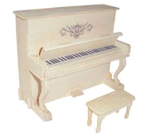 Woodcraft Drevené 3D puzzle piáno klavír