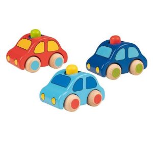 Goki Drevené autíčko s húkačkou 1 ks