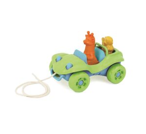 Green Toys Ťahacie auto zelené