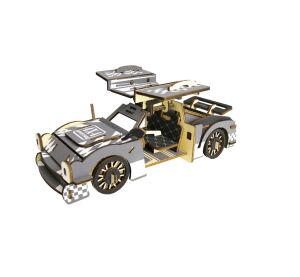 Woodcraft Drevené 3D puzzle Športové auto